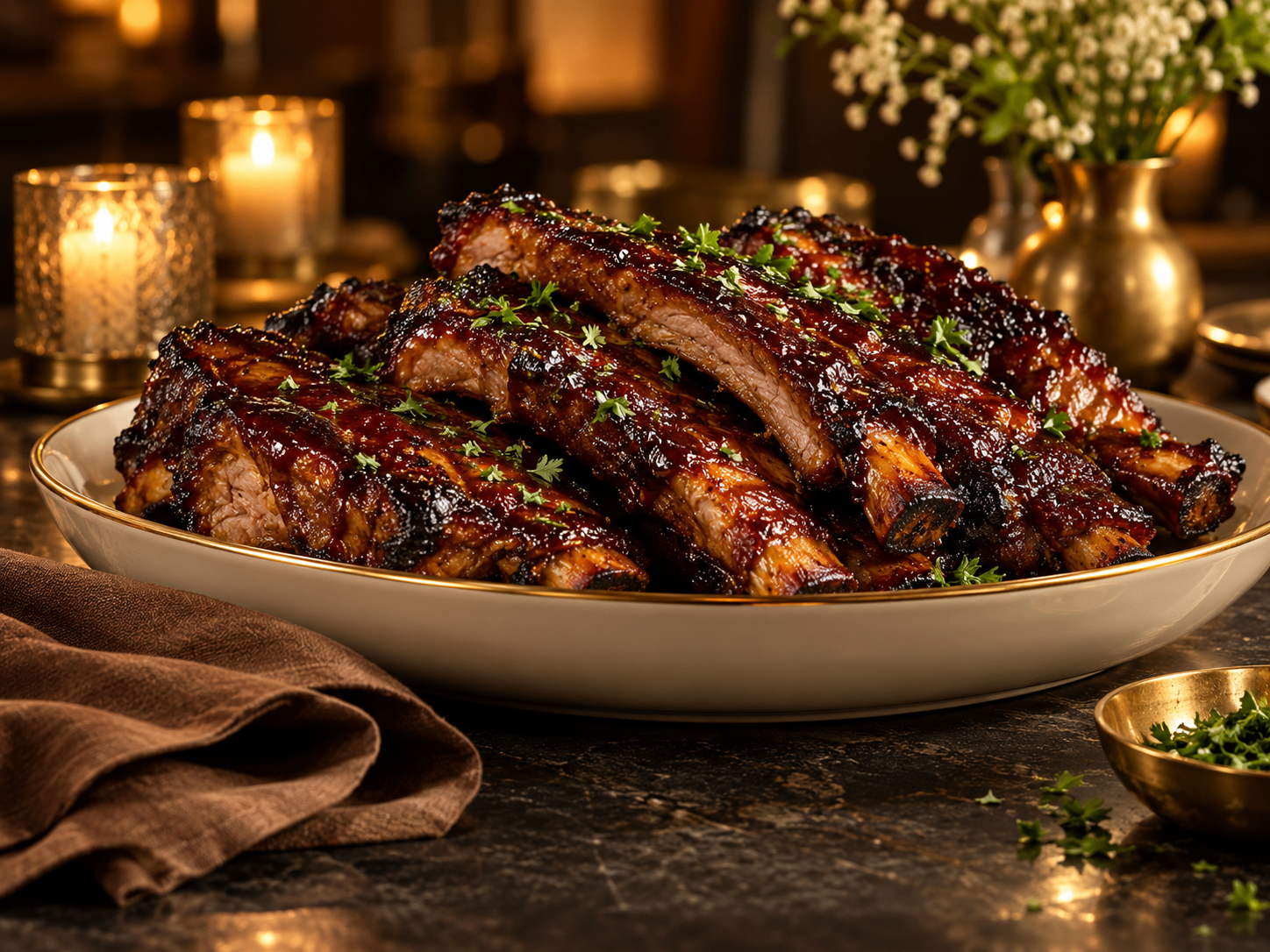 BBQ Ribs — sample presentation
