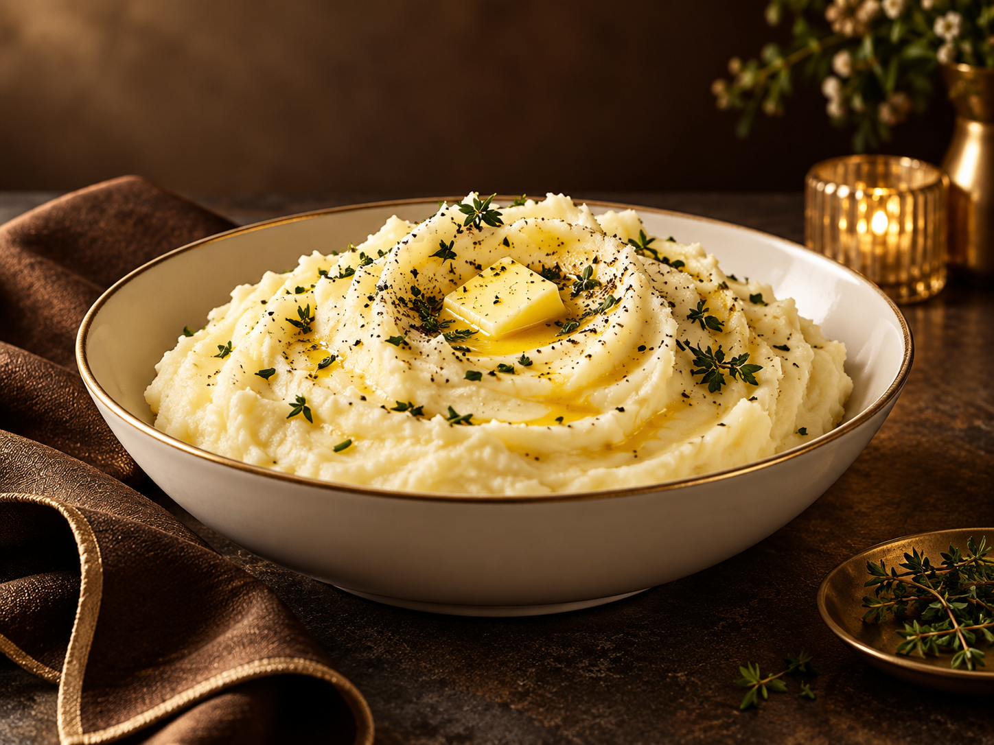 Buttermilk Mashed Potatoes — sample presentation