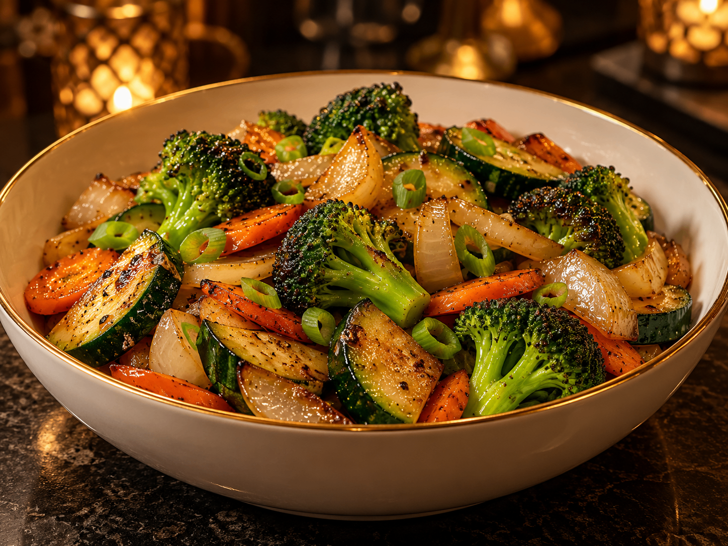 Hibachi Vegetables — sample presentation