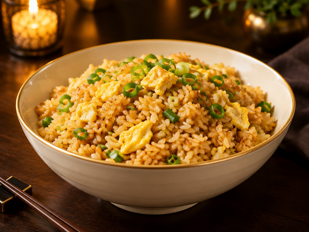 Plain Hibachi Rice — sample presentation